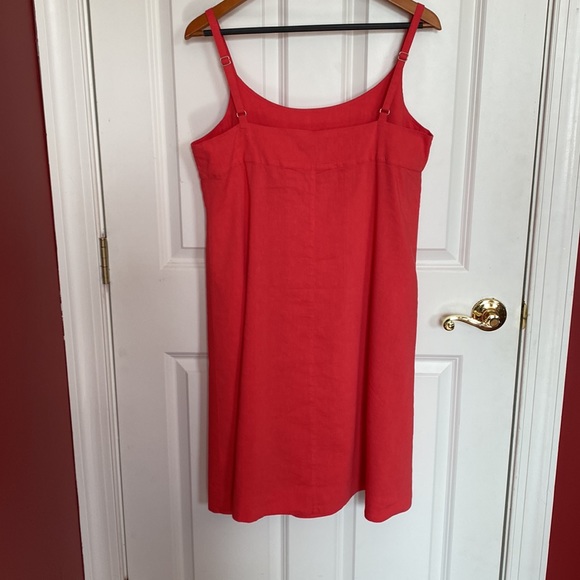 NWT Eileen Fisher Coral Sun Dress (size medium) - Picture 5 of 5